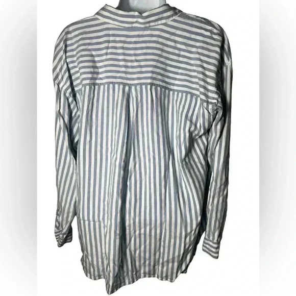 J.JILL 100% Tencel Lyocell striped button down shirt Size Small - Picture 3 of 8